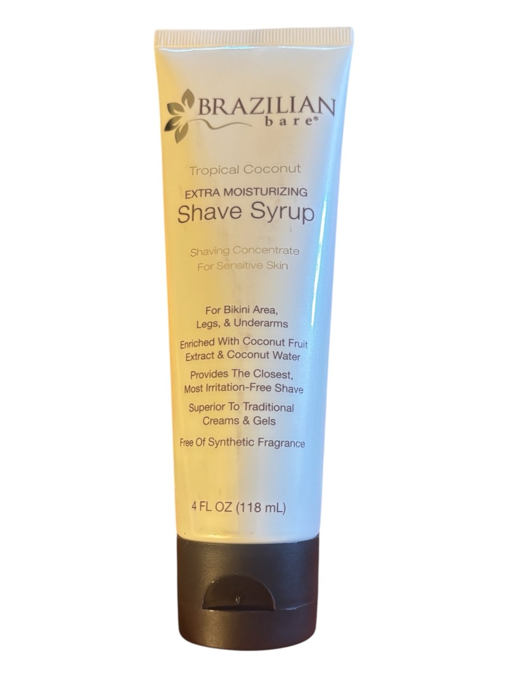 Brazilian Bare Tropical Coconut Extra Moisturizing Shave Syrup - 4 oz NEW